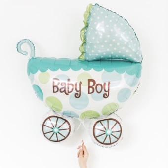 Фольгированный шар «Коляска Baby Boy», 71 см
