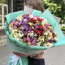 Букет цветов из альстромерии "Мята"